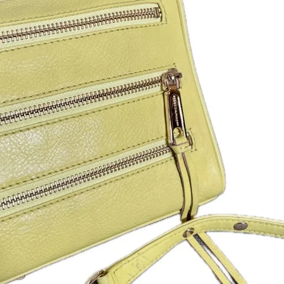 Rebecca Minkoff Yellow Pebbled Leather M.A.C Bag w/ Removable Crossbody - Picture 9 of 9